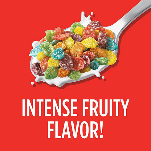 Fruity Pebbles Cereal, 46.5 oz - Colorful, Fruity Flavor, Perfect for Breakfast or Snacking, Family-Size Box, Made with Whole Grain for a Fun Start